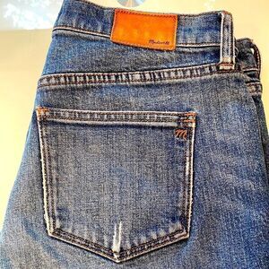 Madewell jeans 27 the slim boyjean blue distressed including crutch area